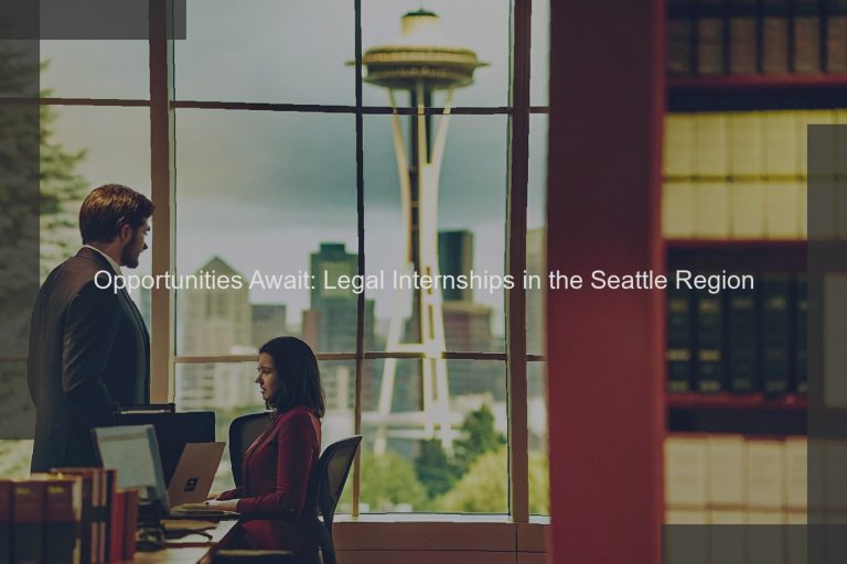 Opportunities Await: Legal Internships in the Seattle Region