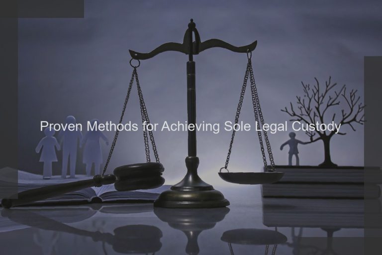 Proven Methods for Achieving Sole Legal Custody