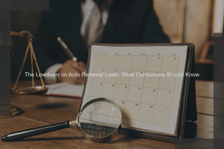 The Lowdown on Auto Renewal Laws: What Consumers Should Know